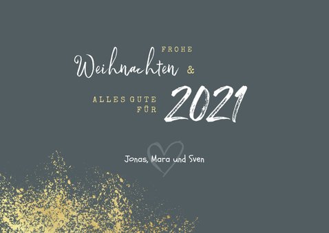Weihnachts-Neujahrskarte mit Fotocollage 3