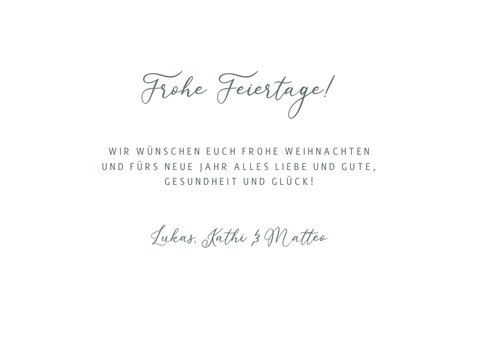Weihnachtsgrußkarte Fotos 'Happy Holidays' 3