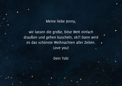 Weihnachtskarte 'Baby, it's covid outside' 3
