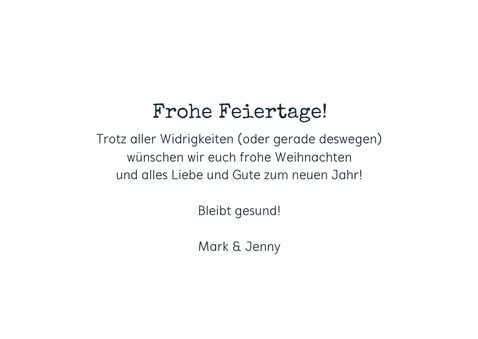 Weihnachtskarte Corona Nussknacker 3