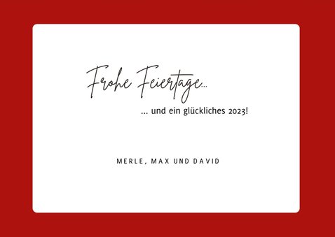Weihnachtskarte Drei Weihnachtszwerge 3