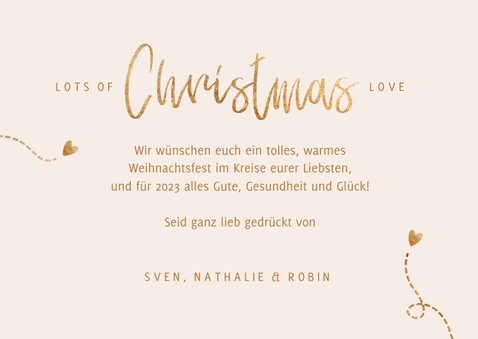 Weihnachtskarte Fotocollage Christmas love 3