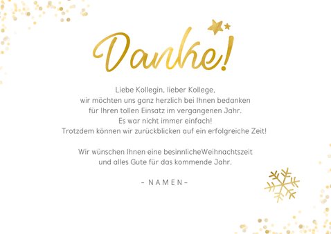 Weihnachtskarte Fotocollage Danke 3