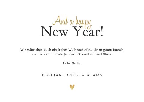 Weihnachtskarte in klassischem Stil mit Foto 3
