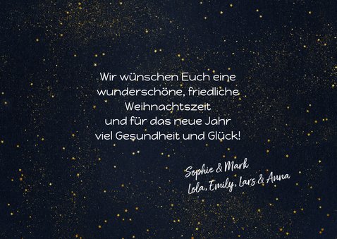 Weihnachtskarte mit 6 Fotos und Sternchen 3