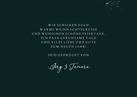 Weihnachtskarte mit Foto 'Merry Christmas' gold 3