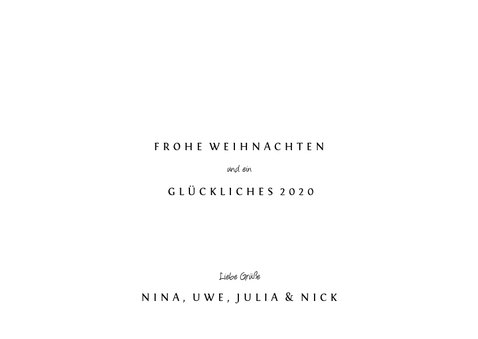Weihnachtskarte mit Fotocollage grafisch 3
