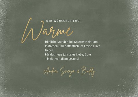Weihnachtskarte mit Kerze und Fotos 3