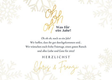 Weihnachtskarte Oh, oh, oh 3