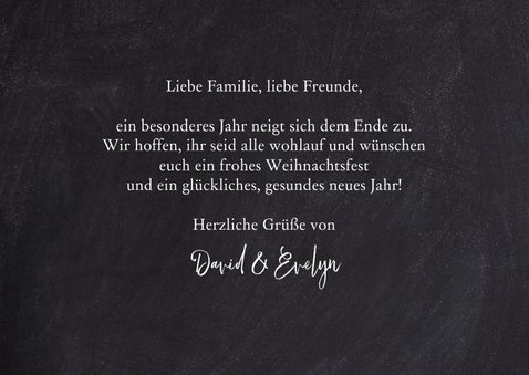 Weihnachtskarte Wonderful Xmas mit Foto 3