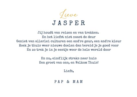Welkom thuis kaart slinger confetti huis foto 3
