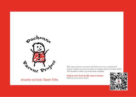 Wenskaart Duchenne Parent Project vogels 2