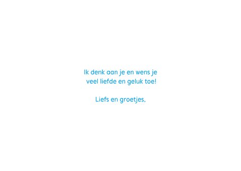 Wenskaart ik wens je veel liefde en geluk SOS kinderdorpen 3