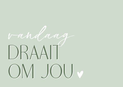 Wenskaart KWF vandaag draait om jou 2