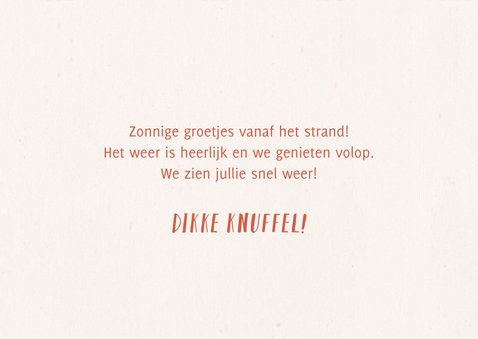 Wenskaart zonnige groetjes met zonnetjes 3