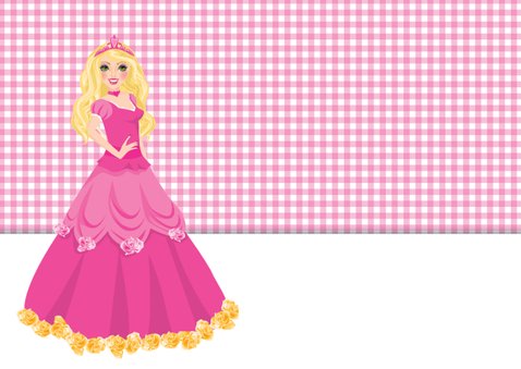 YVON barbie eigen foto uitnodiging 2