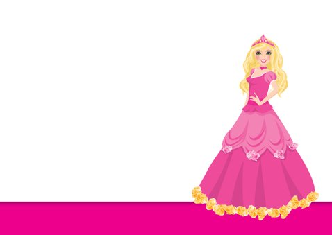 YVON barbie eigen foto uitnodiging 3