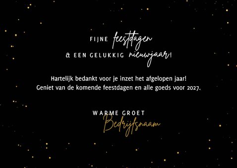 Zakelijk kerstkaartje met 17 kerstballen met foto's en folie 3