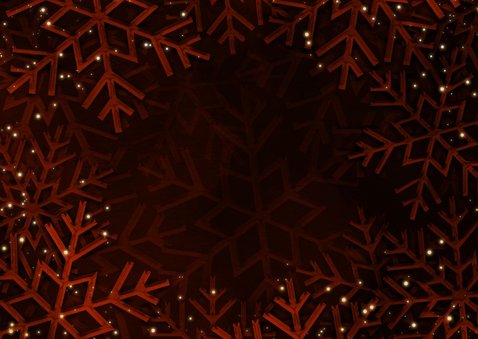 Zakelijke fotocollage kerstkaart met kerstballen rood Achterkant