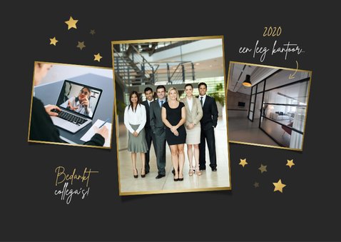 Zakelijke kerst en nieuwjaarskaart bedankt held corona 2