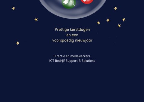 Zakelijke kerst - Kerstballen met ICT pictogrammen 3