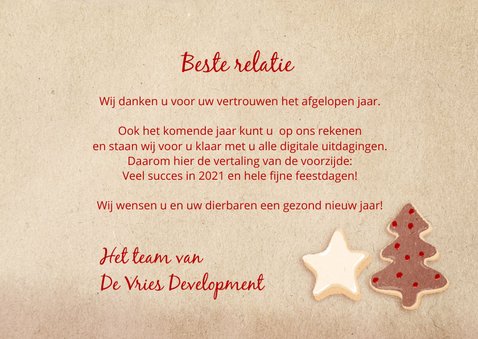 Zakelijke kerstkaart 'Accept all cookies' 3
