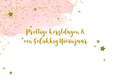 Zakelijke kerstkaart aquarel glitter tekst 2