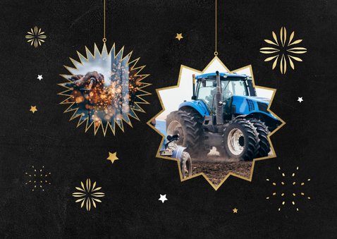 Zakelijke kerstkaart bedankt fijne feestdagen foto logo ster 2