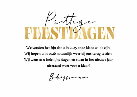Zakelijke kerstkaart bedankt fijne feestdagen foto logo ster 3
