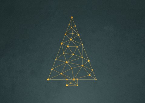 Zakelijke kerstkaart connectie kerstboom verbinding 2