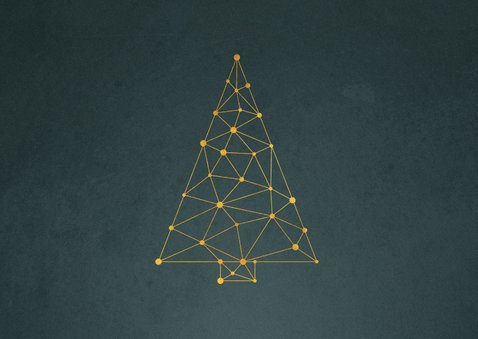 Zakelijke kerstkaart connectie kerstboom verbinding 2