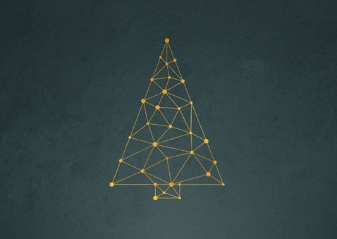 Zakelijke kerstkaart connectie kerstboom verbinding 2