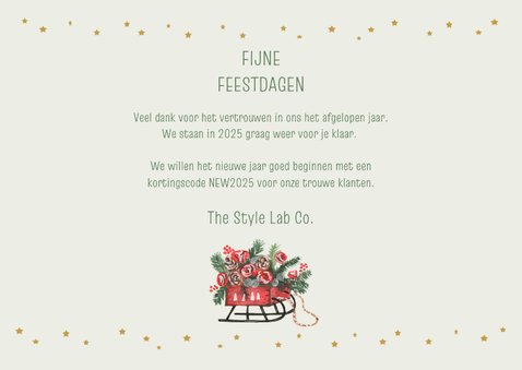 Zakelijke kerstkaart detailhandel winkel 3