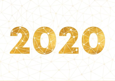 Zakelijke kerstkaart gouden 2020 verbinding thema 2