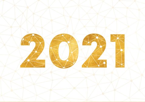 Zakelijke kerstkaart gouden 2021 verbinding thema 2