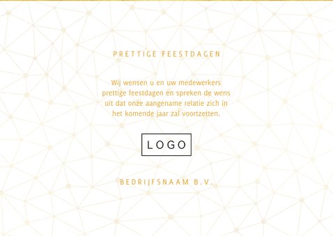 Zakelijke kerstkaart gouden 2022 verbinding thema 3