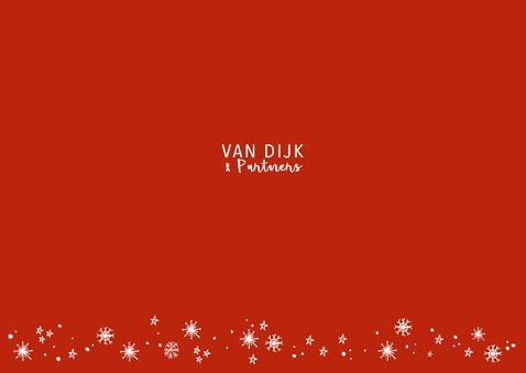 Zakelijke kerstkaart handlettering sneeuw sterren 3