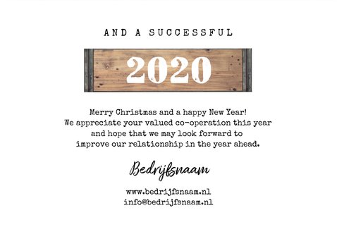 Zakelijke kerstkaart industrieel lampjes logo foto's 3