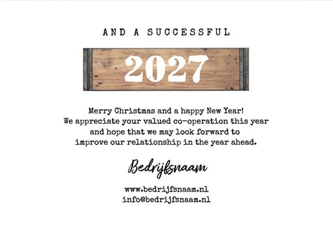 Zakelijke kerstkaart industrieel lampjes logo foto's 3