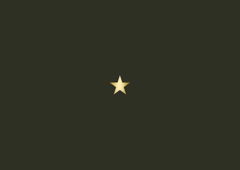 Zakelijke kerstkaart merry christmas met gouden lijn Achterkant