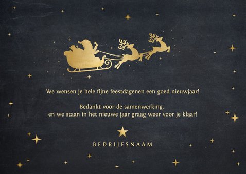Zakelijke kerstkaart met sierlijke letters Merry Christmas 3