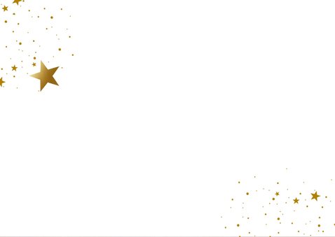 Zakelijke kerstkaart oudroze met gouden sterren 2