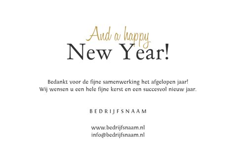 Zakelijke kerstkaart stijlvol sneeuwvlokjes goud foto's 3