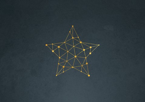 Zakelijke kerstkaart verbinding ster connectie 2