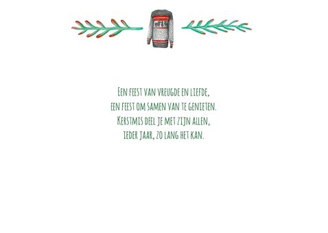 Zakelijke kerstkaart warm wishes met logo 2