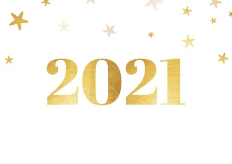Zakelijke nieuwjaarskaart 2021 met logo ruit en sterren 2