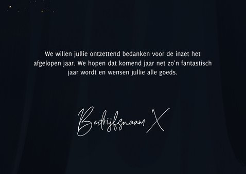 Zakelijke nieuwjaarskaart 2023 goudlook met logo 3