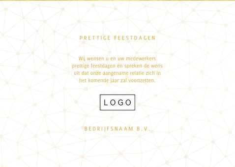 Zakelijke nieuwjaarskaart gouden 2022 verbinding thema 3