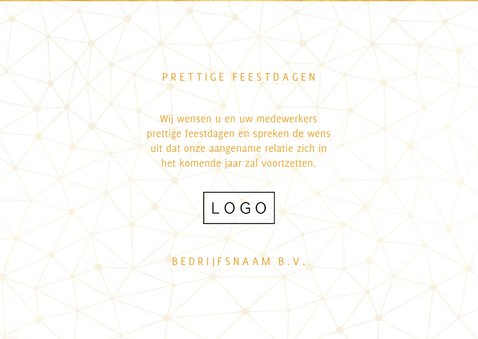 Zakelijke nieuwjaarskaart gouden 2023 verbinding thema 3