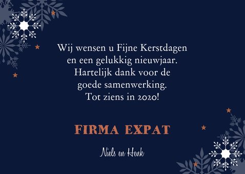 Zakelijke nieuwjaarskaart typografie 2020 3